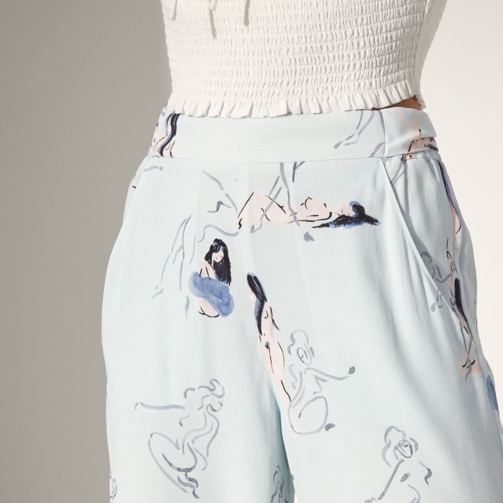 Aritzia Wilfred⎜FAUN PANT⎜SAGE / GREY - Picture 6 of 15